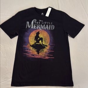 The Little Mermaid Black Graphic T-Shirt